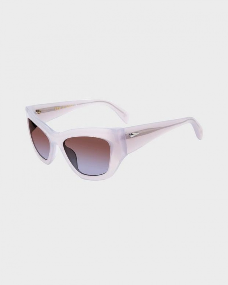 Rag & Bone Gwyn Cat Eye Sunglasses Violet | 79154INWS