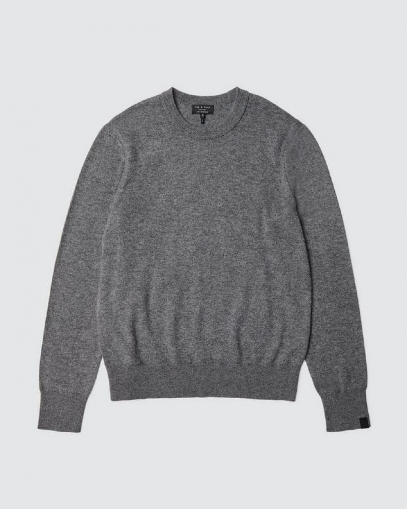 Rag & Bone Harding Cashmere Crew Classic Fit Grey | 83425WQYB