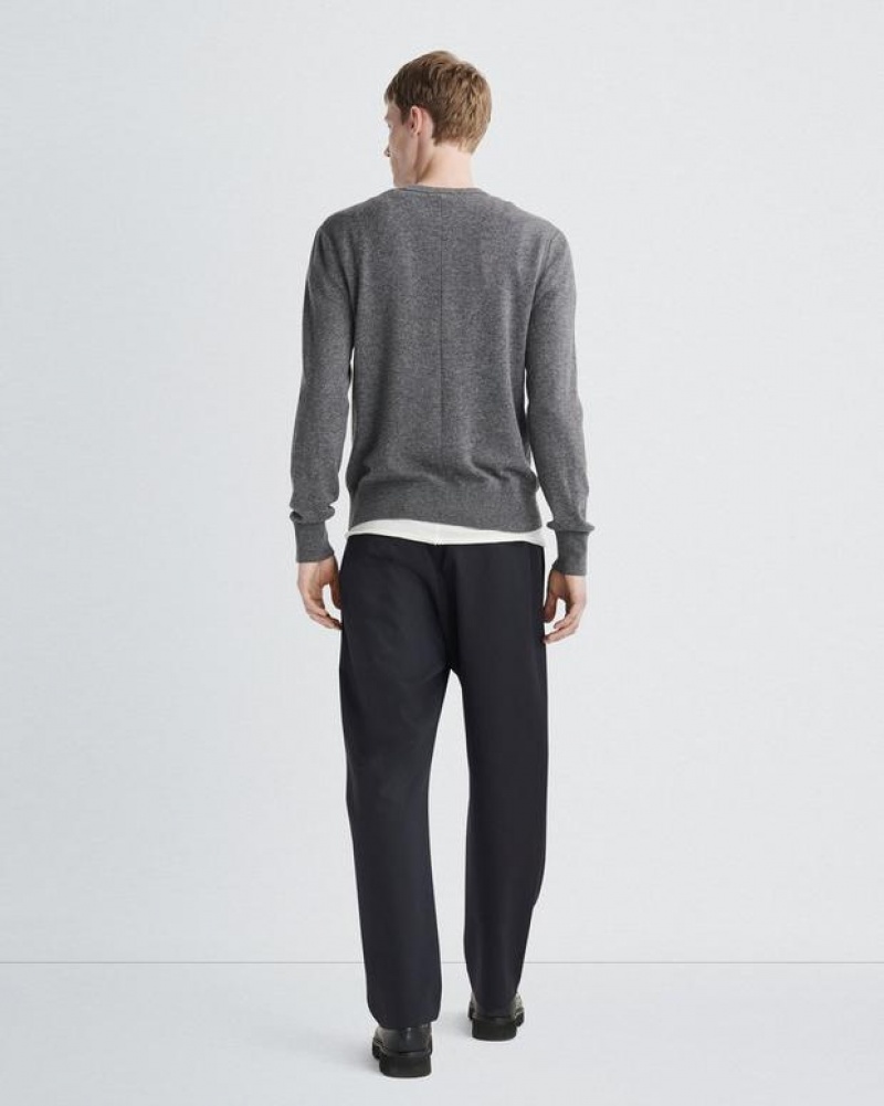 Rag & Bone Harding Cashmere Crew Classic Fit Grey | 83425WQYB