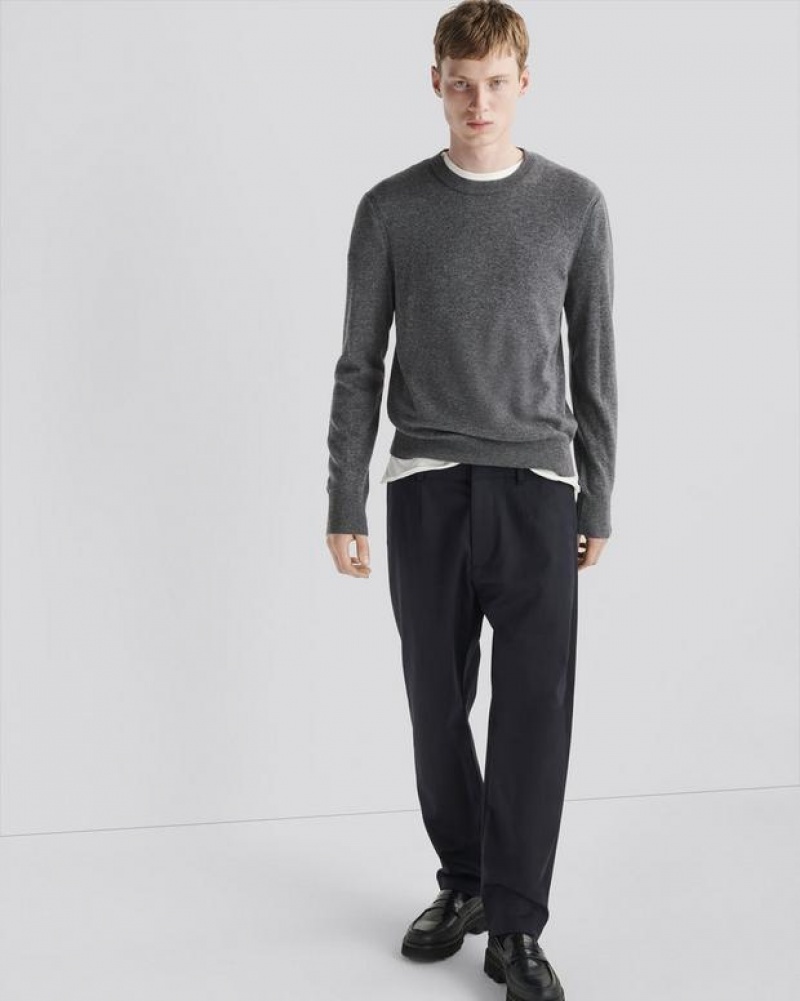 Rag & Bone Harding Cashmere Crew Classic Fit Grey | 83425WQYB