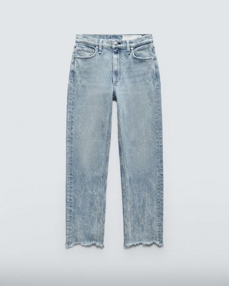 Rag & Bone Harlow Ankle Straight Mid-Rise Vintage Stretch Jean Betty | 14208TAEM