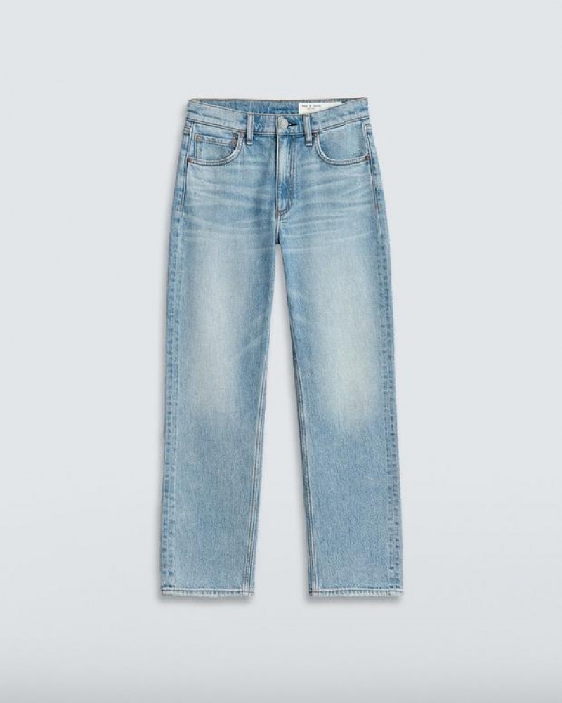 Rag & Bone Harlow Ankle Straight Mid-Rise Vintage Stretch Jean Lou | 97681KQFL