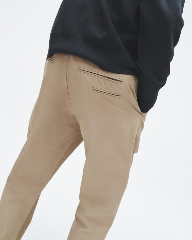 Rag & Bone Haydon Cotton Nylon Pant Classic Fit Dark Taupe | 74628GEPZ