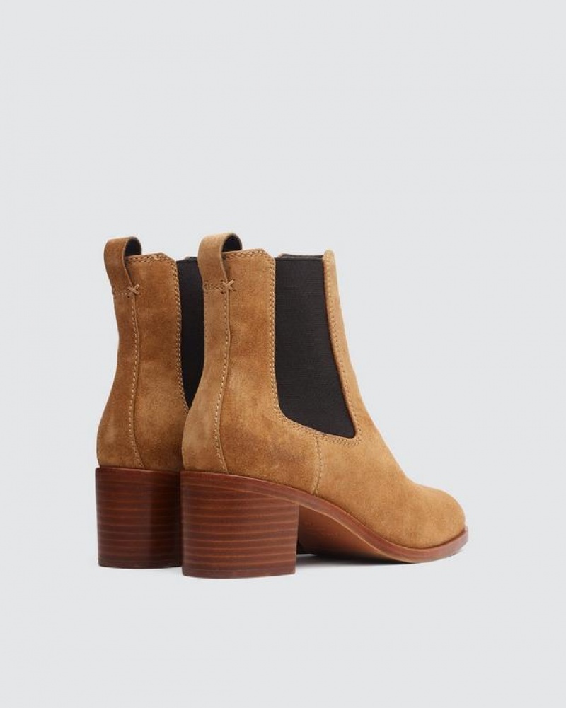 Rag & Bone Hazel Boot - Suede Chelsea Boot Sabbia Suede | 75982UZGS