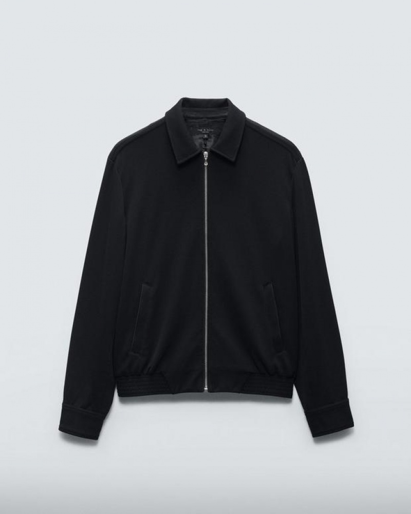 Rag & Bone Irving Knit Jacket Relaxed Fit Black | 57084CWBJ