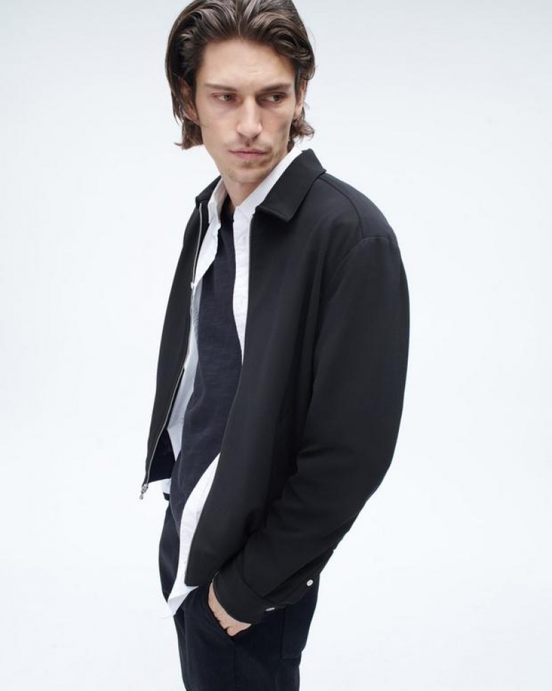 Rag & Bone Irving Knit Jacket Relaxed Fit Black | 57084CWBJ