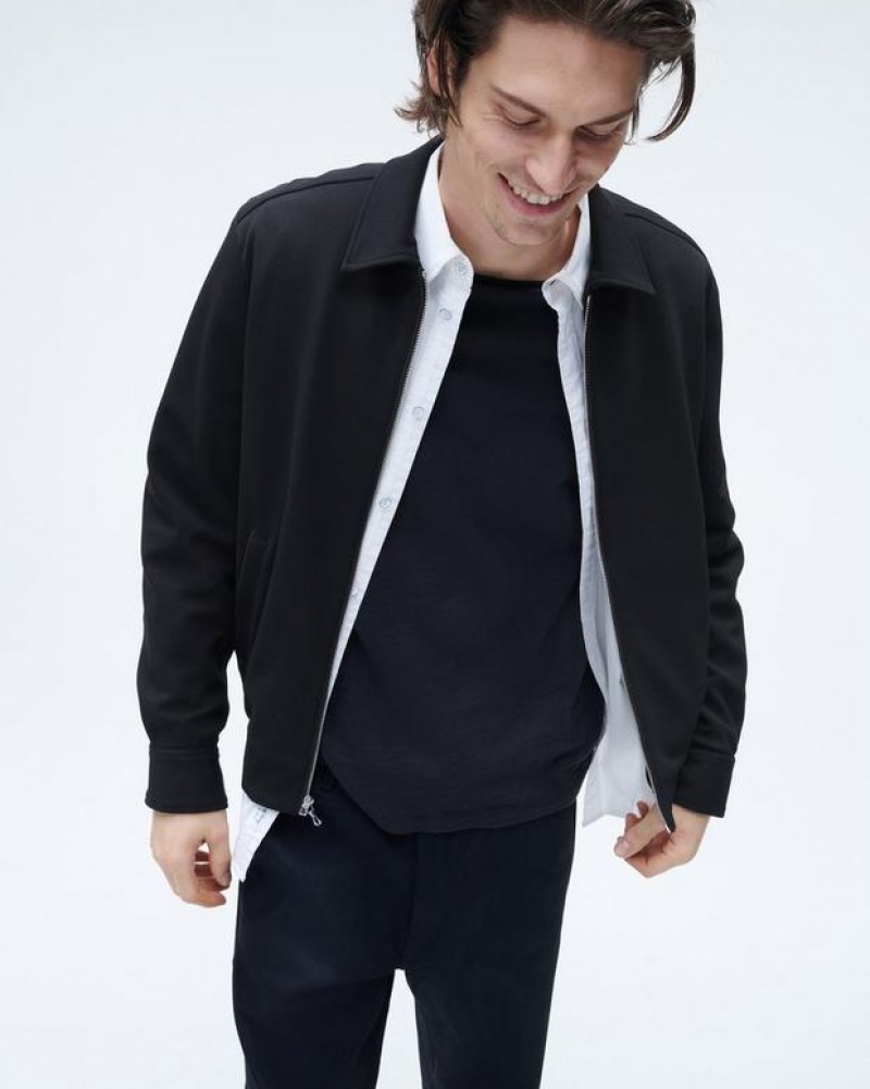 Rag & Bone Irving Knit Jacket Relaxed Fit Black | 57084CWBJ