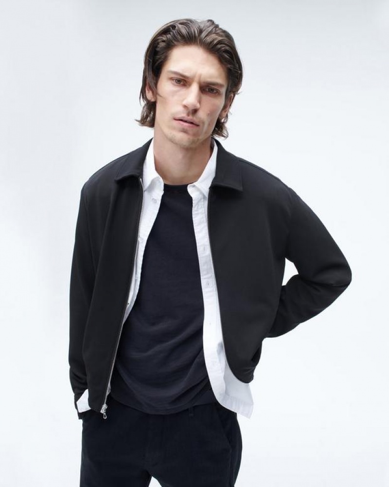 Rag & Bone Irving Knit Jacket Relaxed Fit Black | 57084CWBJ