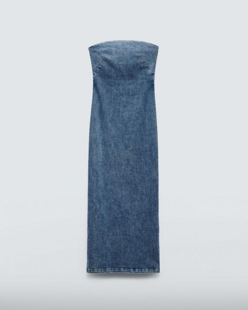 Rag & Bone Jasmine Denim Dress Midi Elle | 39458XHEU