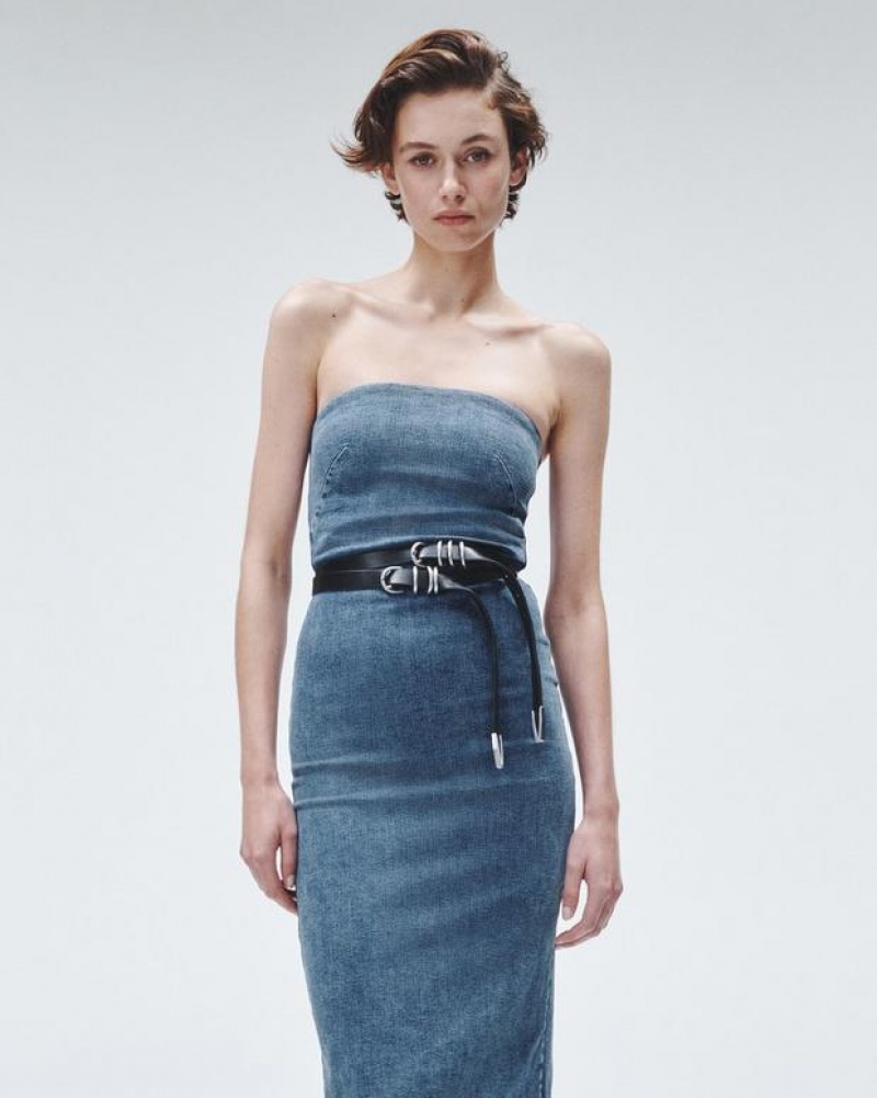 Rag & Bone Jasmine Denim Dress Midi Elle | 39458XHEU