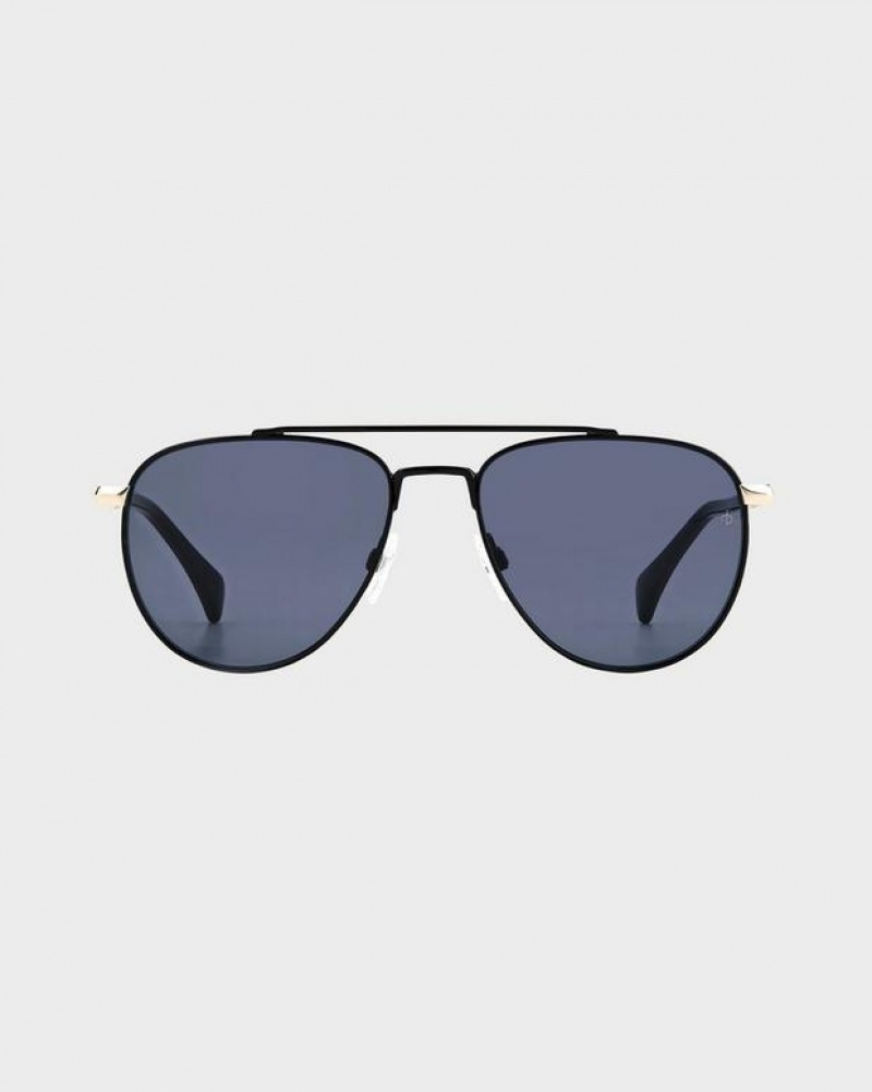 Rag & Bone Lana Aviator Sunglasses Black | 34268YFGE