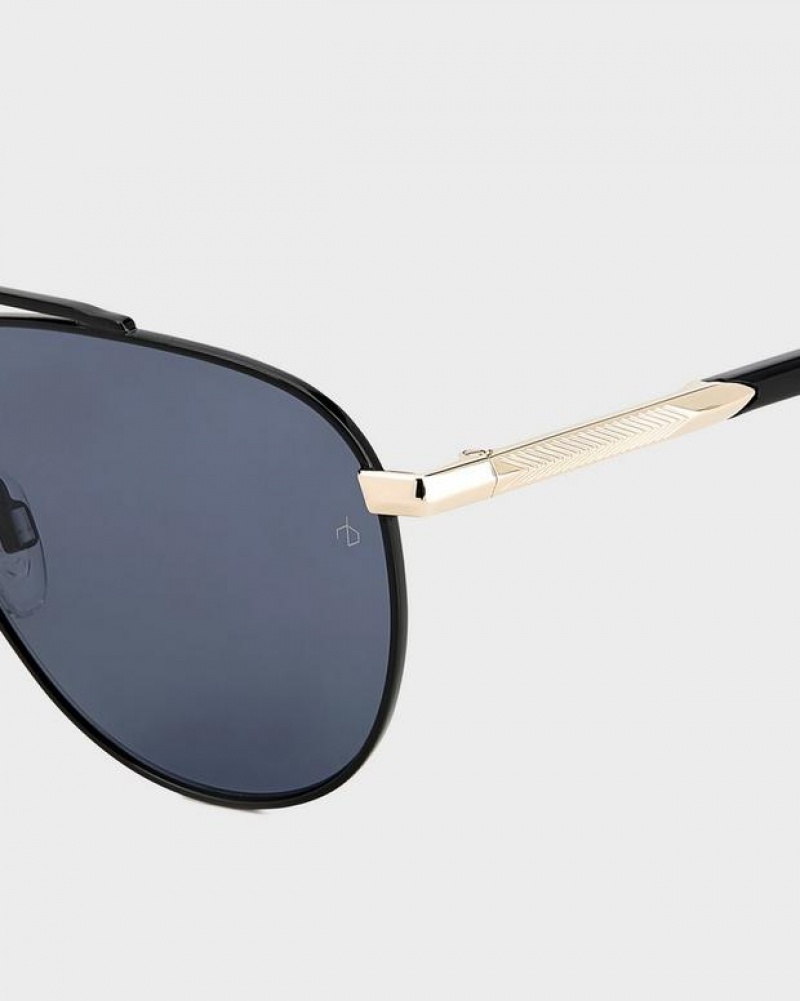 Rag & Bone Lana Aviator Sunglasses Black | 34268YFGE