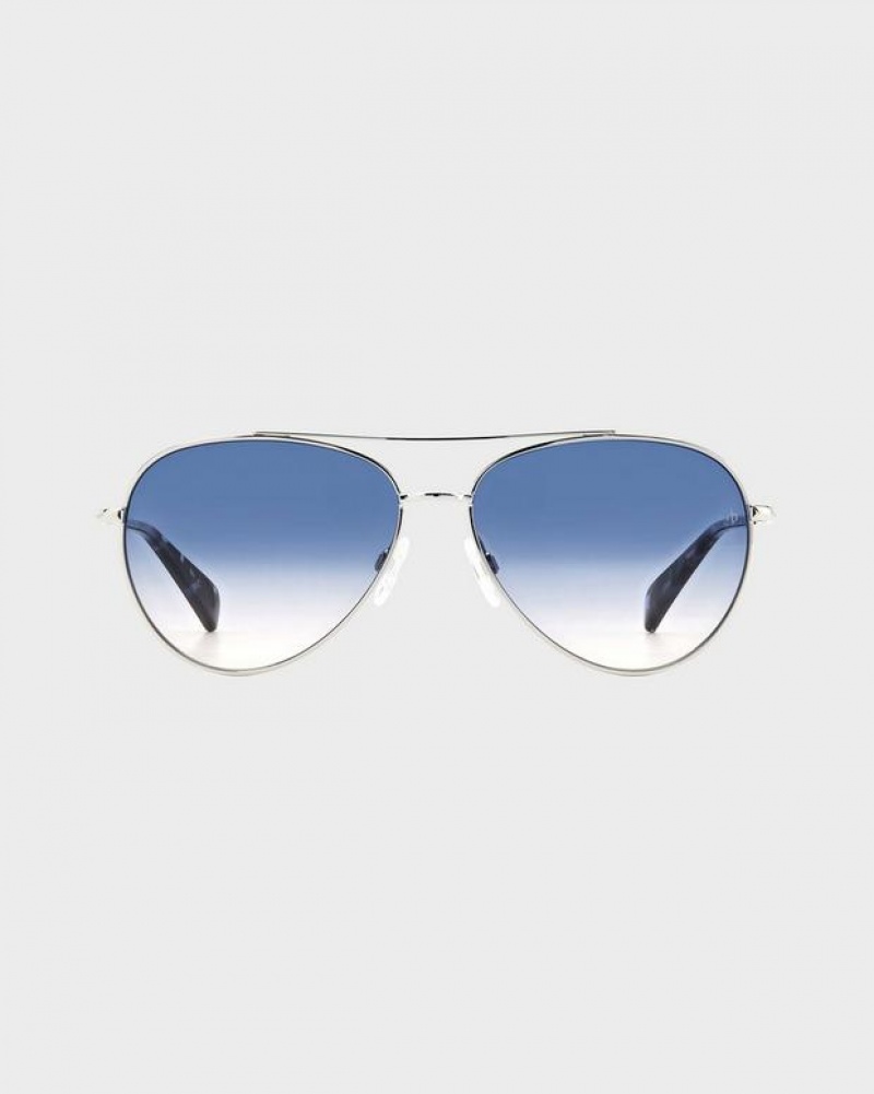 Rag & Bone Leslie Aviator Sunglasses Palladium | 36014LOUB