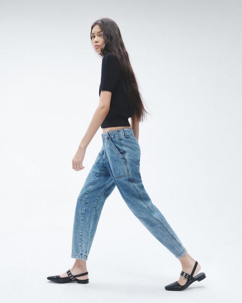 Rag & Bone Leyton Denim Pant Relaxed Fit Elle | 72380AHND