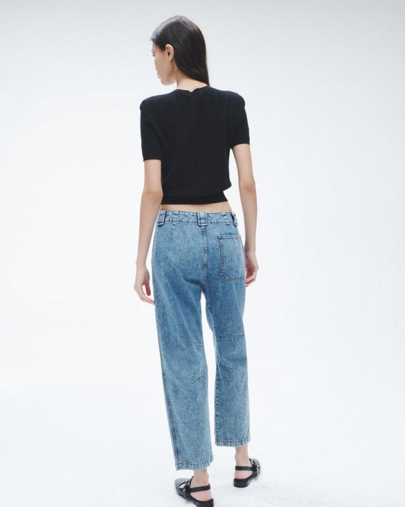 Rag & Bone Leyton Denim Pant Relaxed Fit Elle | 72380AHND