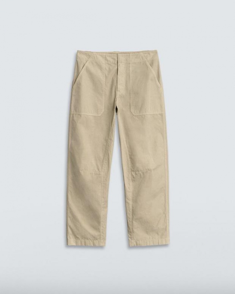 Rag & Bone Leyton Workwear Cotton Pant Relaxed Fit Khaki | 63157CXHF