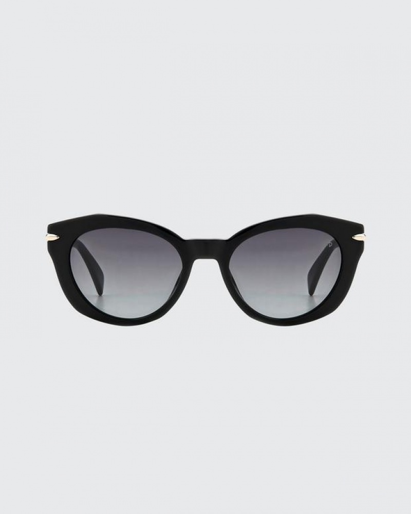 Rag & Bone Lily Square Sunglasses Black | 01549MRVO