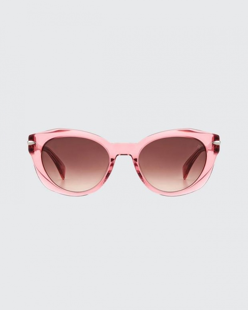 Rag & Bone Lily Square Sunglasses Pink | 86472REFO