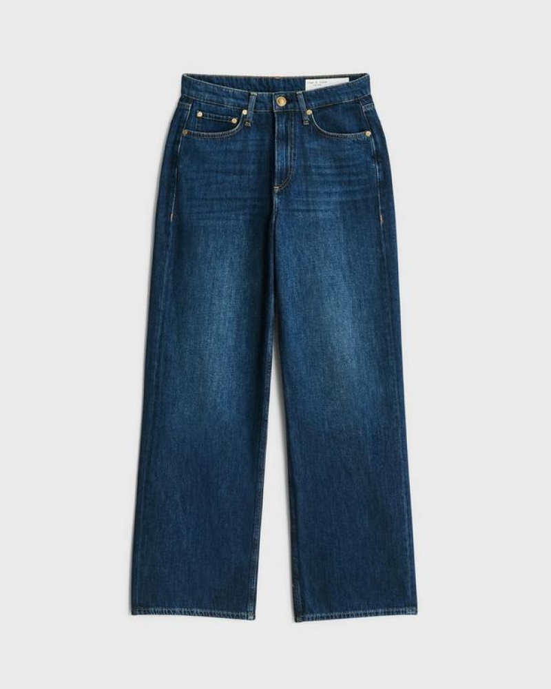 Rag & Bone Logan Wide-Leg Mid-Rise Rigid Jean Annalise | 18350LSPW