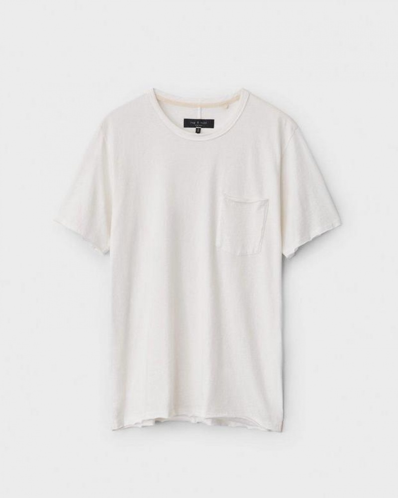 Rag & Bone Miles Principal Jersey Tee Cotton T-Shirt Pfd | 90215PYMF