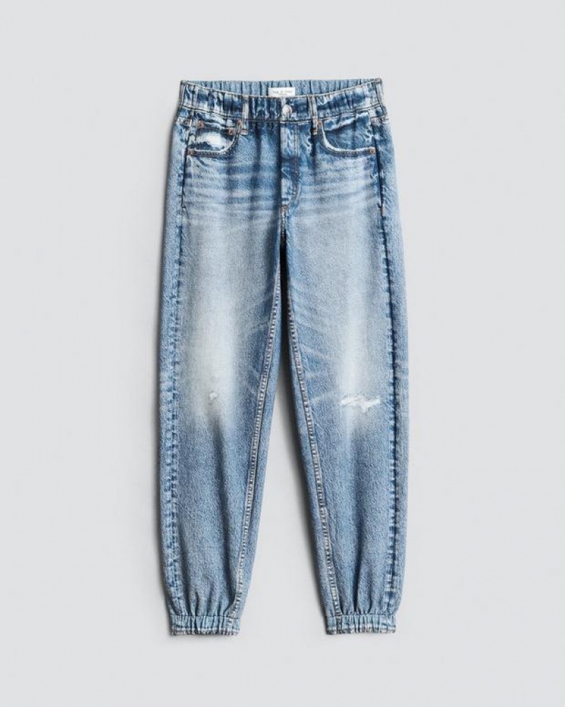 Rag & Bone Miramar Jogger Trompe L'oeil Cotton Pant Lynn | 17028PBNM