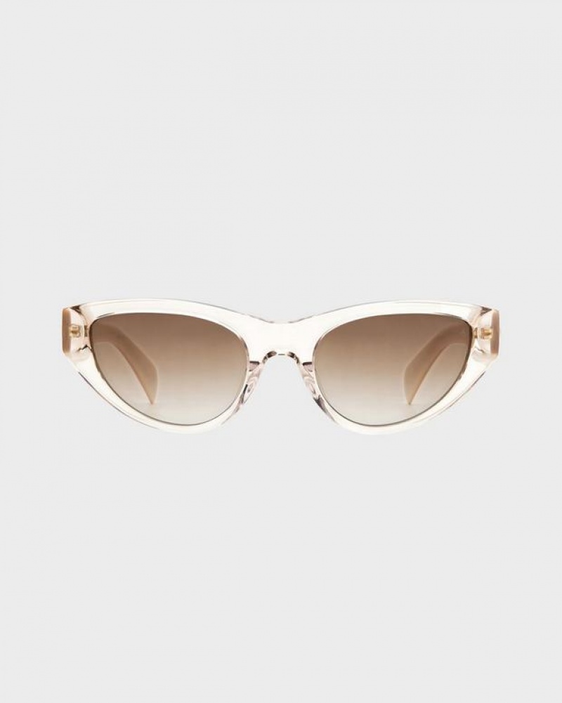 Rag & Bone Ola Butterfly Sunglasses Beige | 41673JQFK