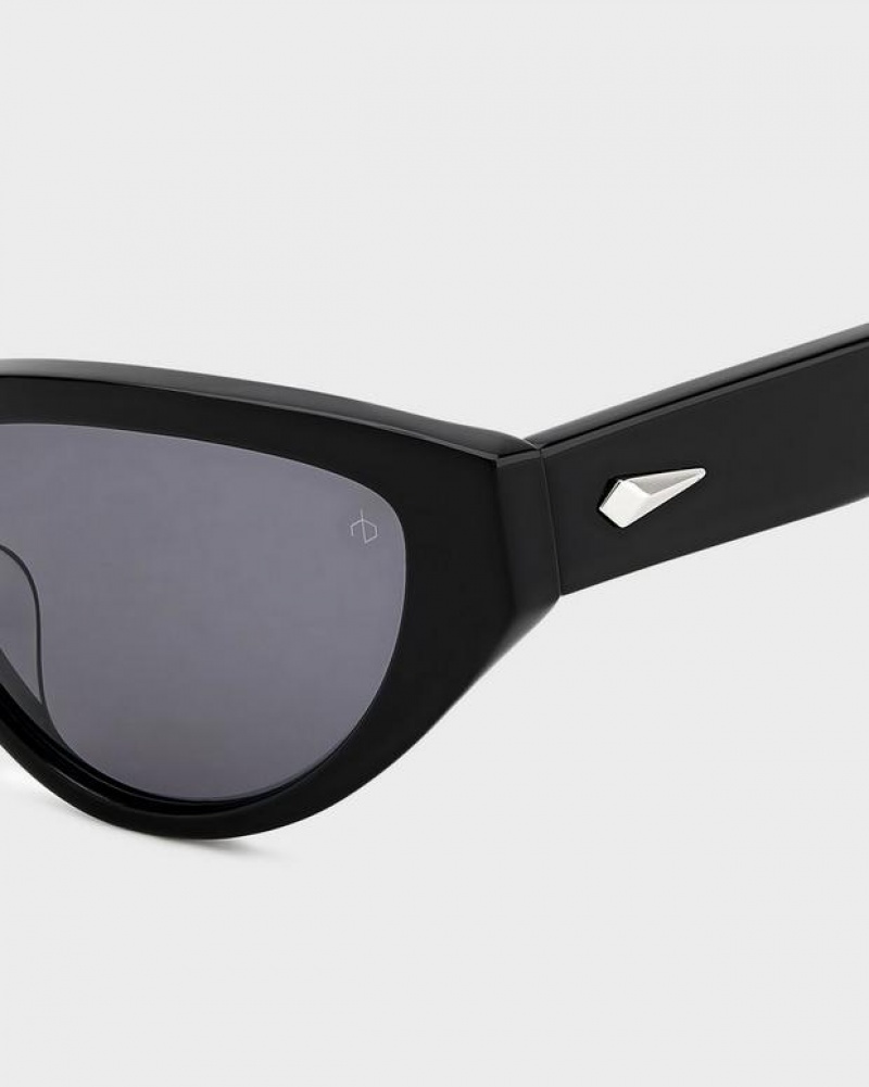 Rag & Bone Ola Butterfly Sunglasses Black | 13062KUEJ