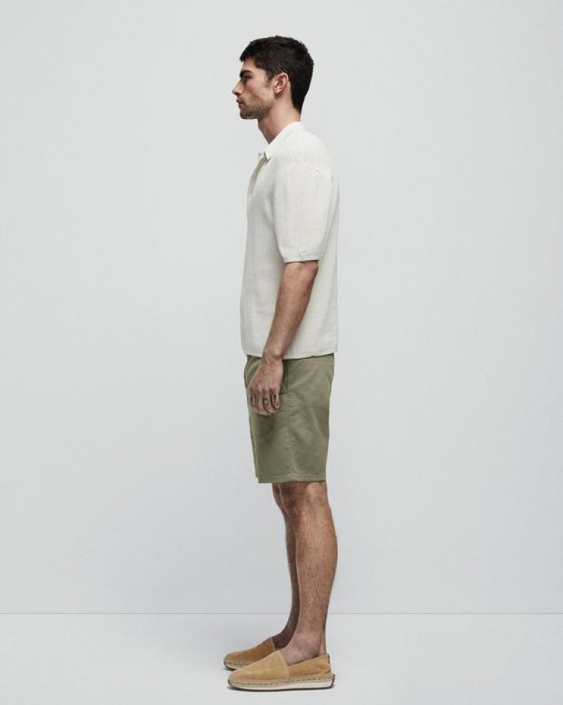 Rag & Bone Perry Cotton Stretch Twill Short Slim Fit Short Pale Army | 64812GVMS