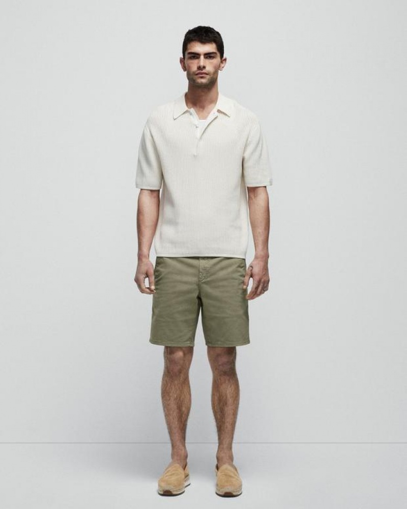 Rag & Bone Perry Cotton Stretch Twill Short Slim Fit Short Pale Army | 64812GVMS