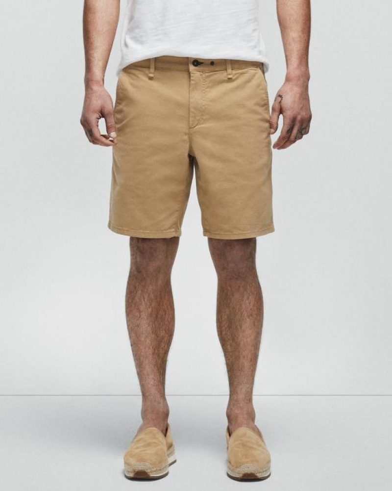 Rag & Bone Perry Cotton Stretch Twill Short Slim Fit Short Cornstalk | 93850ZDRU