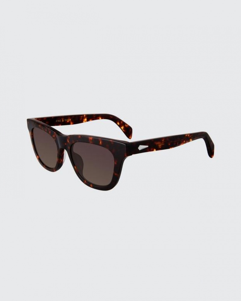 Rag & Bone Perry Square Sunglasses Havana | 87536VELS