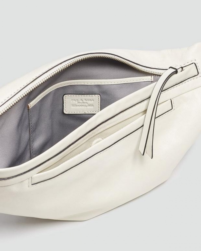 Rag & Bone Petra Sling Small Crossbody Bag Antique White | 17569GKJP