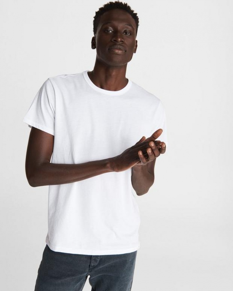 Rag & Bone Pratt Principal Short Sleeve Tee Jersey T-Shirt White | 89314CXVE