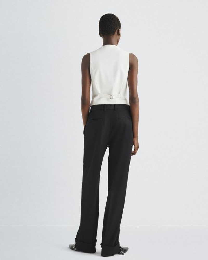 Rag & Bone Priya Ponte Vest Tailored Fit Ivory | 03475QYNH