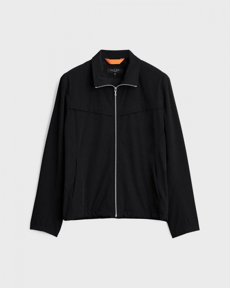 Rag & Bone Pursuit Grant Technical Jacket Relaxed Fit Black | 56480NDKL