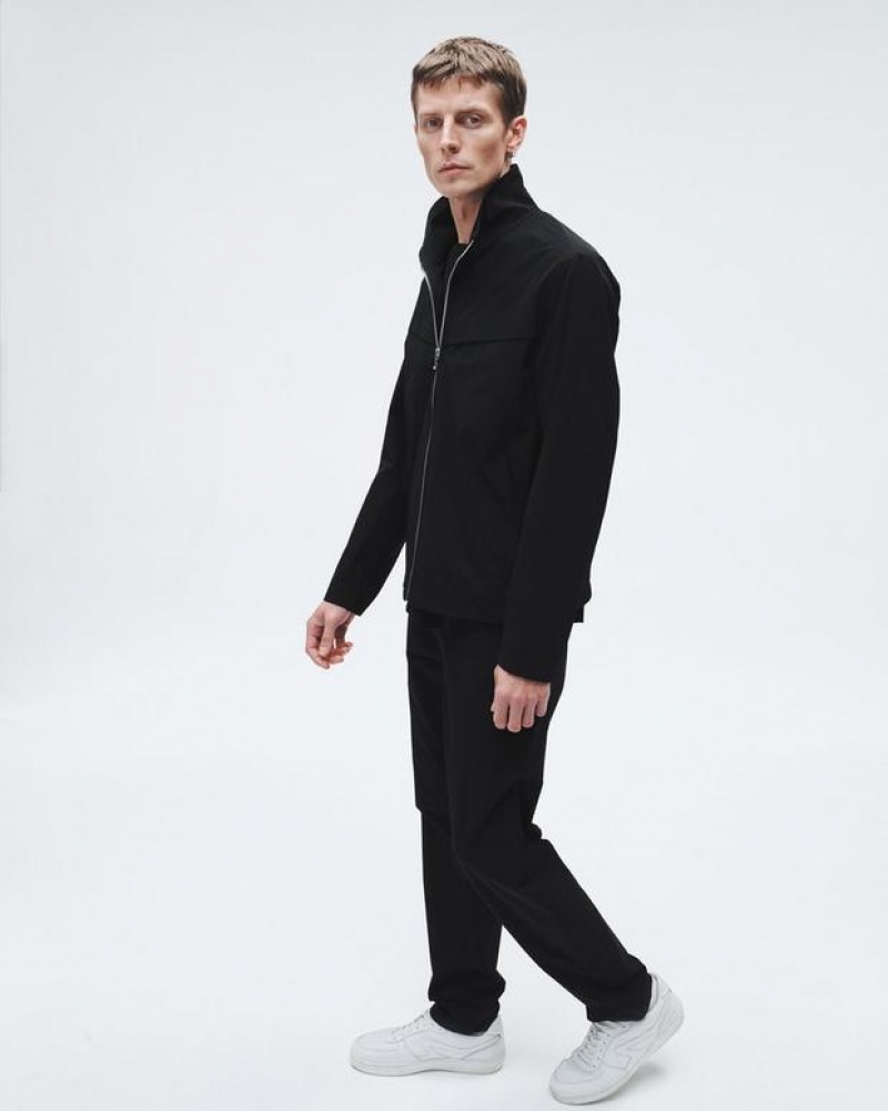 Rag & Bone Pursuit Grant Technical Jacket Relaxed Fit Black | 56480NDKL