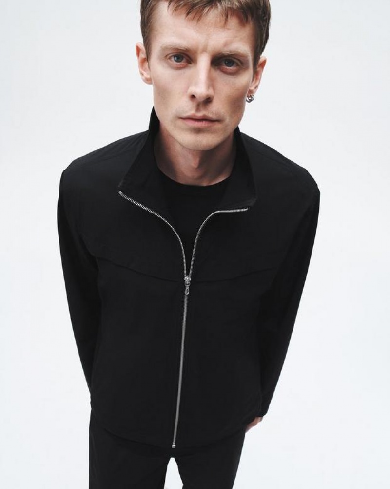 Rag & Bone Pursuit Grant Technical Jacket Relaxed Fit Black | 56480NDKL