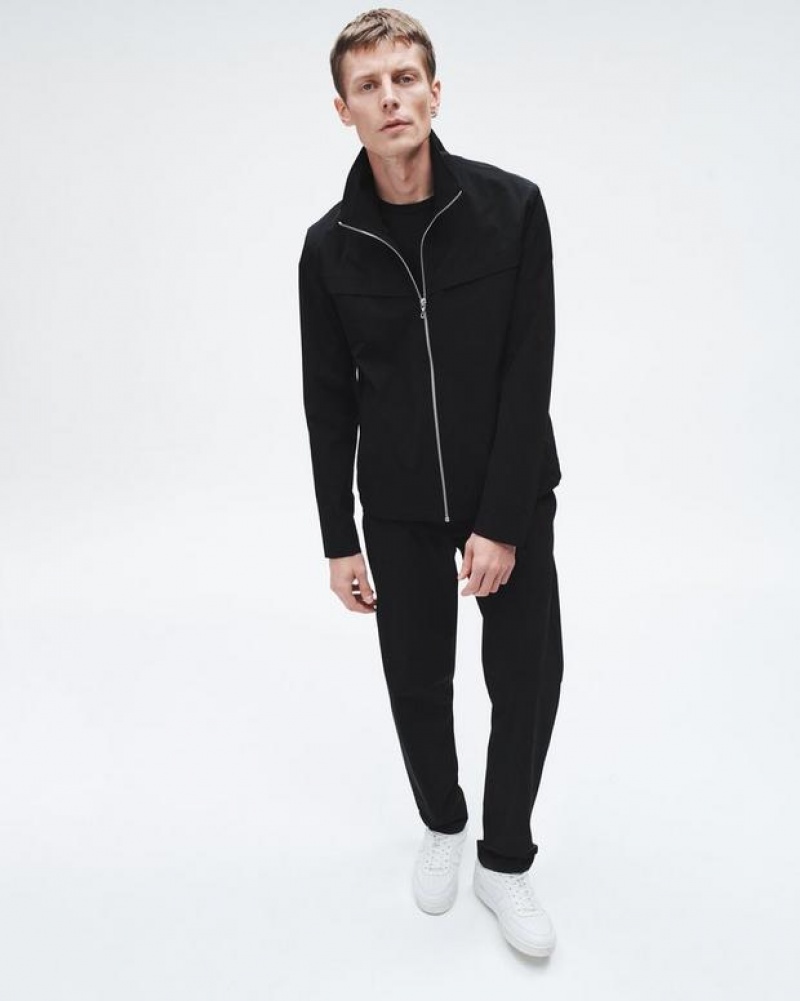 Rag & Bone Pursuit Grant Technical Jacket Relaxed Fit Black | 56480NDKL