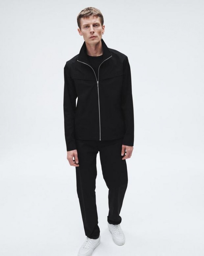 Rag & Bone Pursuit Grant Technical Jacket Relaxed Fit Black | 56480NDKL