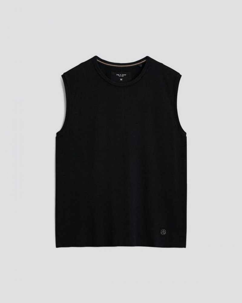 Rag & Bone Pursuit Haydon Tank Tech Jersey T-Shirt Black | 96071TBPF