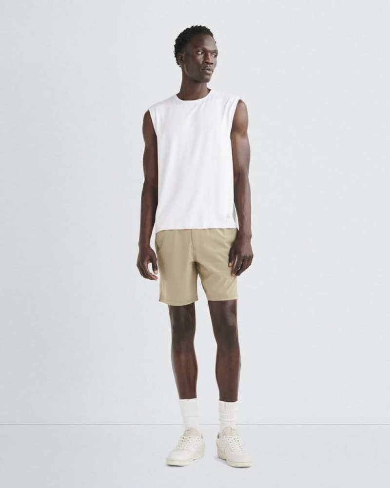 Rag & Bone Pursuit Haydon Tank Tech Jersey T-Shirt White | 36904IDQR