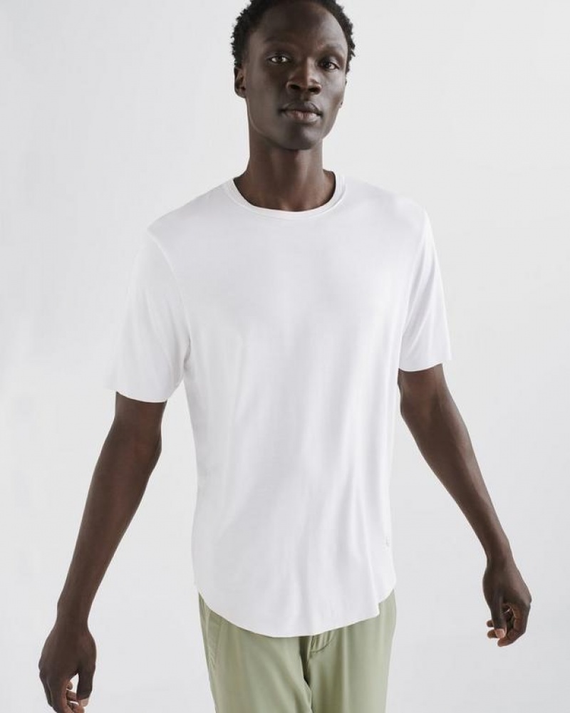 Rag & Bone Pursuit Haydon Tee Tech Jersey T-Shirt White | 73194KLFN