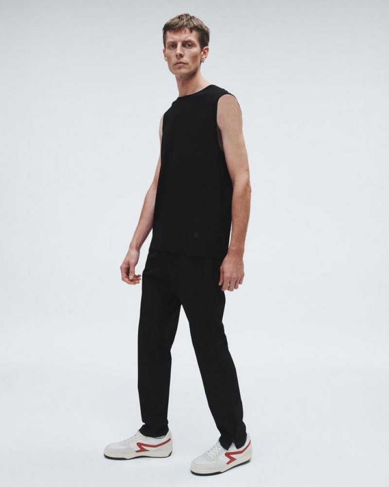 Rag & Bone Pursuit Zander Technical Track Pant Relaxed Fit Black | 01234EPMZ