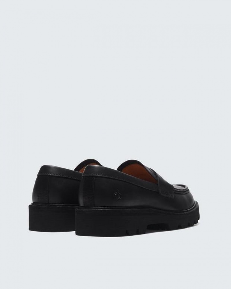 Rag & Bone RB Loafer - Leather Penny Loafer Black | 29401QZVR