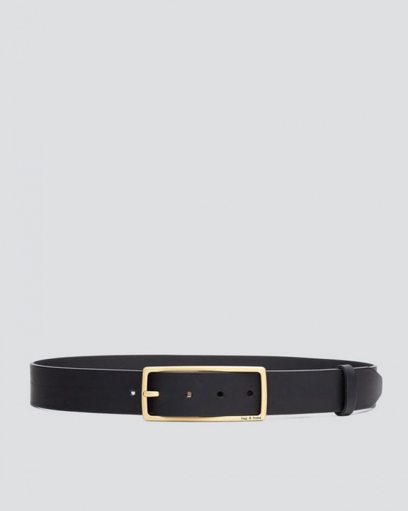 Rag & Bone Rebound Belt Black | 57643KOMU