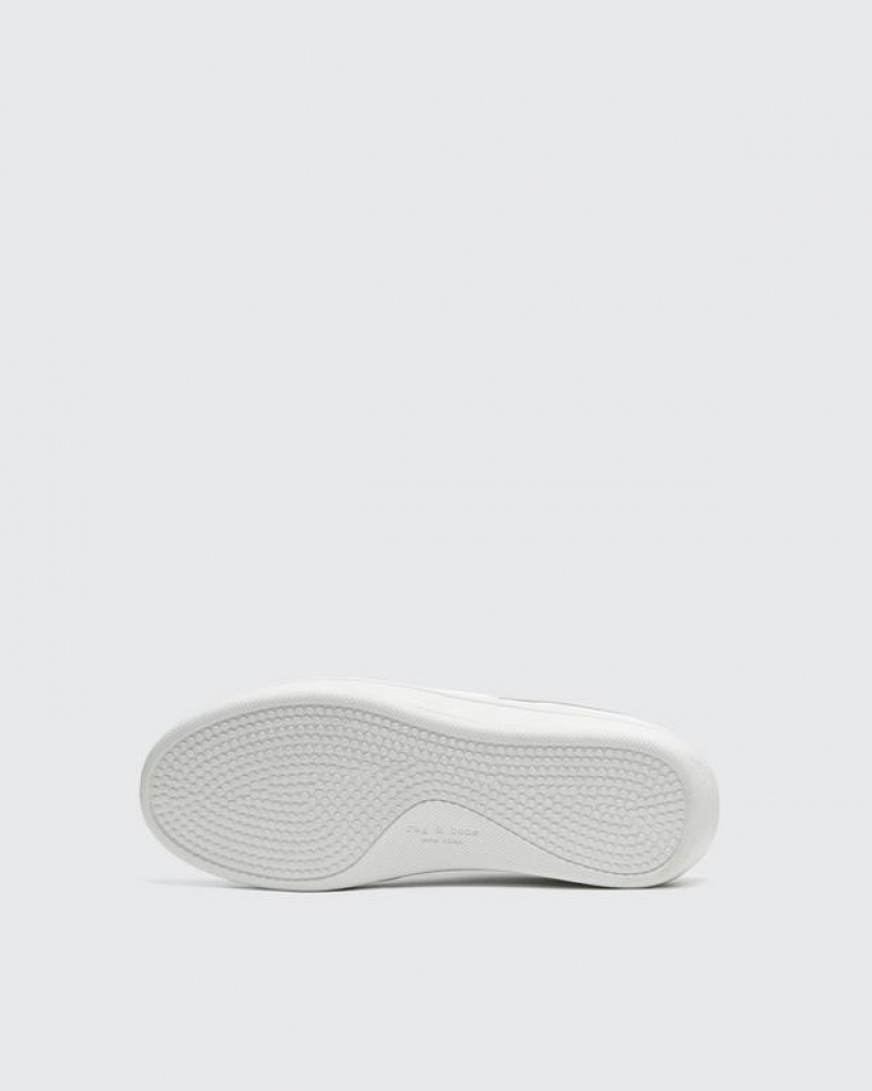 Rag & Bone Retro Court Mule - Leather Slip On Sneaker White | 12580MQST