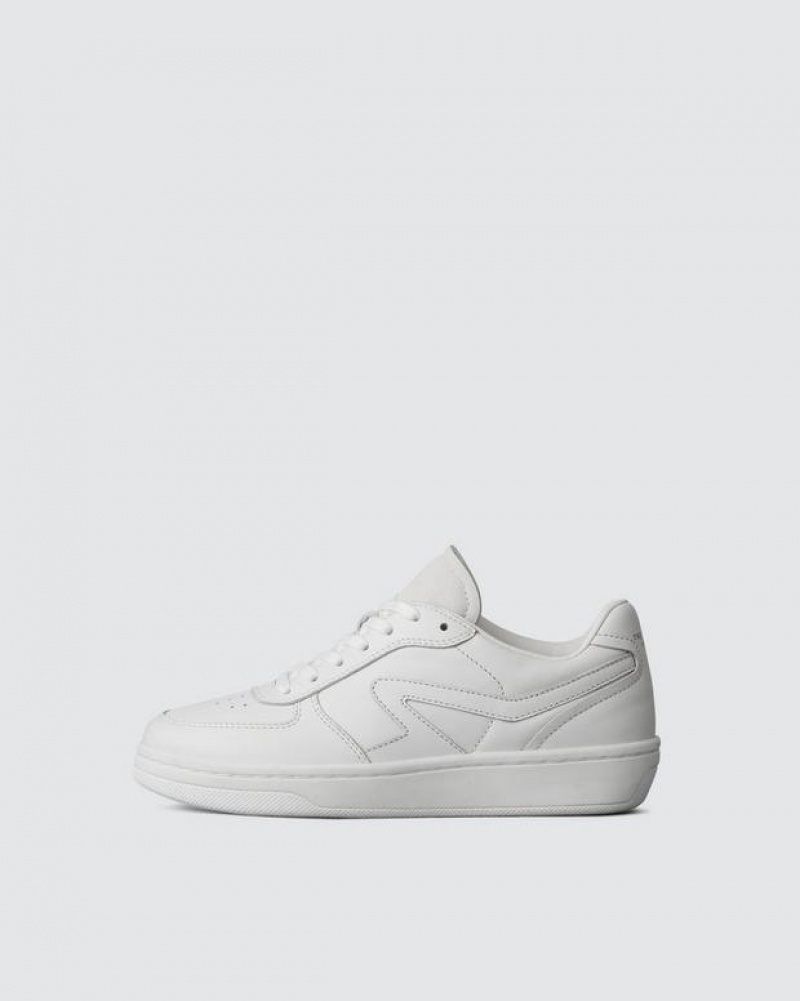 Rag & Bone Retro Court Sneaker - Leather Low Top Sneaker White | 10649YFOV