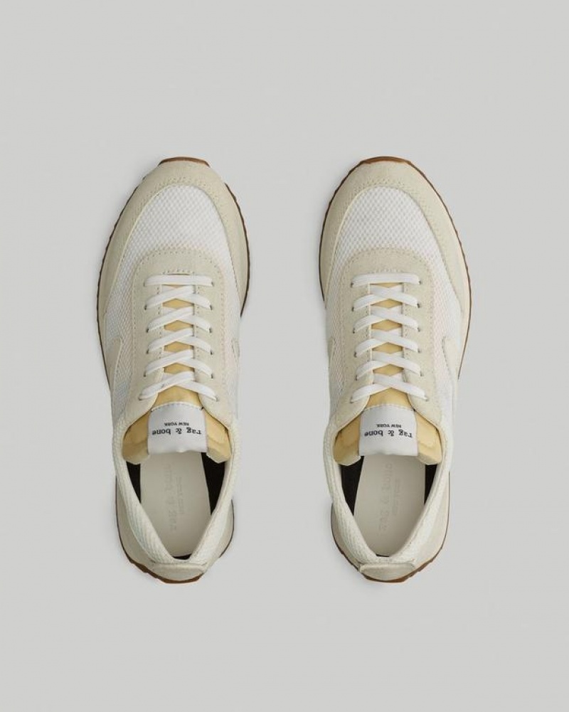 Rag & Bone Retro Runner - Mesh Low Top Sneaker Off Wht | 92873HIVK