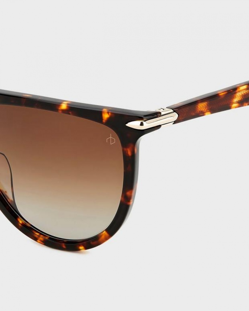 Rag & Bone Serena Shield Sunglasses Havana | 37091CRBI