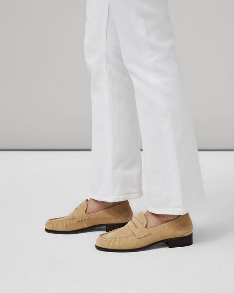 Rag & Bone Sid Loafer - Suede Penny Loafer Dune Suede | 07412ZLQD